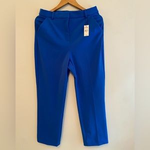 Express blue super high rise straight leg dress pants.  Size M.  NWT